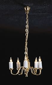 5 Up-arm Colonial Chandelier