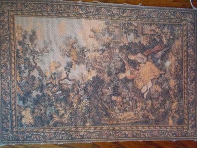 Tapestry Wall Hanging French Style 6 1/2"x 4 1/2"