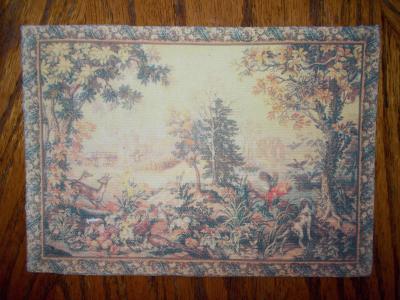 Tapestry Wall Hanging French Style 7"x 5"