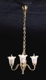 3 Up Arm Tulip Shade Chandelier