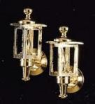Brass Colonial Coach Lamps (pr.)