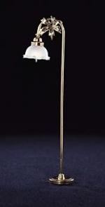 3 Tulip Shade Arched Floor Lamp