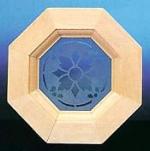 Etched Glass Octagon Window