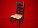 Chairs Handwoven seats Black Ladderback