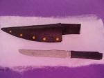 Knife in Sheath Black