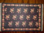 Victorian Style Floral Rug 9"x6
