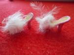 Pink Feather Mules