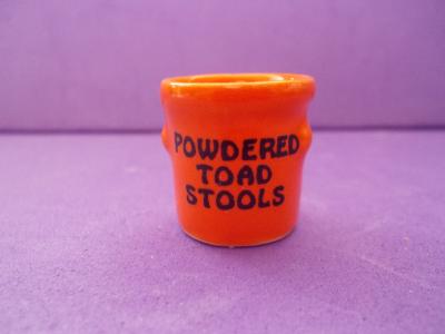 Halloween Crock :Powdered Toad Stools