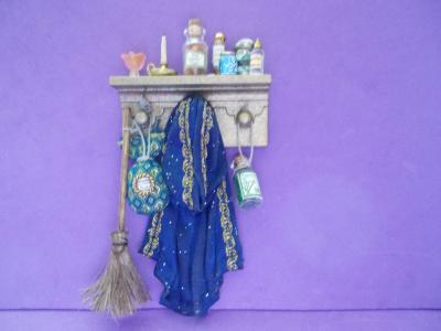 Witches Wall Shelf with Cape